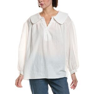 Serenette Womens Peasant Top, White